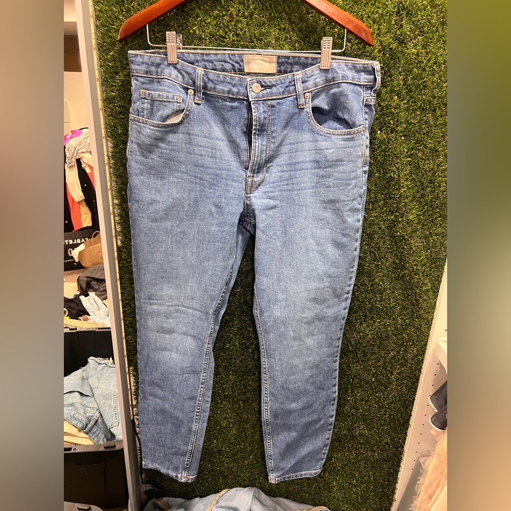 Everlane High Rise Blue Jeans with Modern Fade